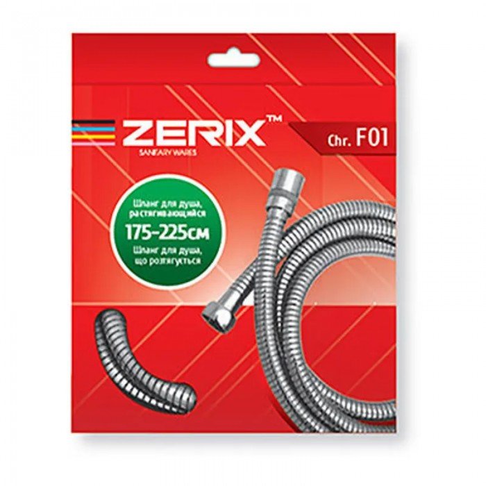 Шланг растяжной Zerix Chr.F01 (175 см) (ZX2620) Шланг растяжной Zerix Chr.F01 (175 см) (ZX2620)