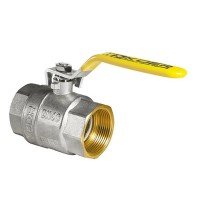 Кран шаровой KOER KR.214.G - 2" FF ГГВ YELLOW, ручка "рычаг" желтая (KR0137)
