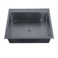 Мойка Zerix ZH5045-215 Nano-Black (3.0/0.8) с нерж. стали  (MX1580)