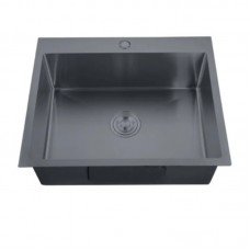 Мойка Zerix ZH5045-215 Nano-Black (3.0/0.8) с нерж. стали  (MX1580)