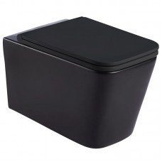 Подвесной унитаз Mixxus Premium Quadro-0302-R Black 530x360x365mm, система смыва RIMLESS (MP6455) Подвесной унитаз Mixxus Premium Quadro-0302-R Black 530x360x365mm, система смыва RIMLESS (MP6455)