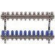 Коллекторный блок с термостатическими клапанами Koer KR.1100-12 1”x12 ways (KR2638) Коллекторный блок с термостатическими клапанами Koer KR.1100-12 1”x12 ways (KR2638)