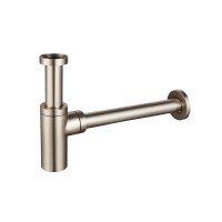 Сифон для раковини Koer BT-01-02 без випуску (під донний клапан) без ревізії SS COLOR 1 1/4'' (KR3408)