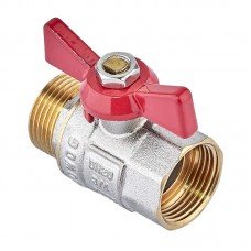 Кран шаровый Waterpro WP607-20FMW - 3/4" ГШБ (стальная бабочка) (WP3294)