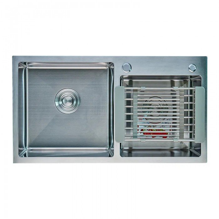 Мийка Zerix ZH7843DS-215 (3.0/1.0) Satin з диспенсером та сушаркою для посуду (ZM5570) Мийка Zerix ZH7843DS-215 (3.0/1.0) Satin з диспенсером та сушаркою для посуду (ZM5570)