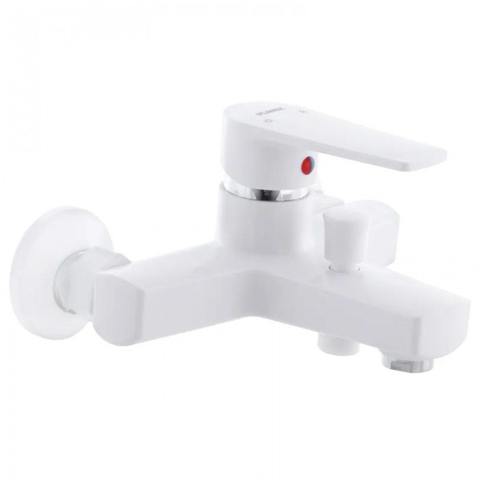 Змішувач для ванни PLAMIX Leo-009 White (без шланга і лійки) (PM0555) Змішувач для ванни PLAMIX Leo-009 White (без шланга і лійки) (PM0555)