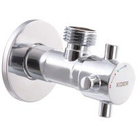 Кран для подключения сантехприборов Koer 1/2x1/2 (KR.517) (KR0108) Кран для подключения сантехприборов Koer 1/2x1/2 (KR.517) (KR0108)