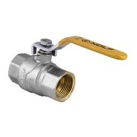 Кран кульовий Nolf NF.612 - 1" FF ГГВ YELLOW, ручка "важіль" жовта (NF2926)