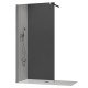 Душевая перегородка Koer SR SP01-120x200-TR-01 Walk-In прозрачное стекло Easy Clean 8мм, хром (KR53