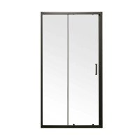 Двері в нішу Mixxus Premium DIVERSE SD01-120x185-TR Black прозоре скло 5мм (MI6877)