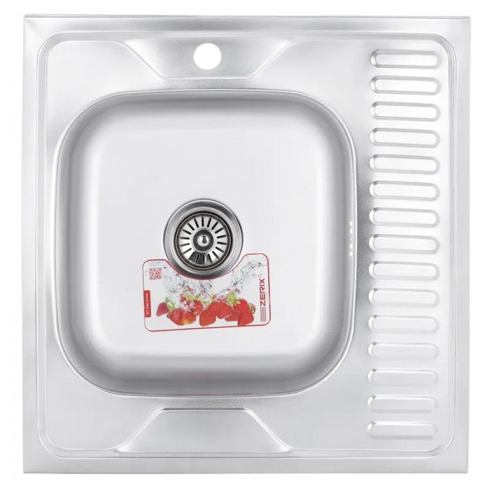 Мойка кухонная Zerix Z6060L-06-160MD (micro decor) (ZS0585) Мойка кухонная Zerix Z6060L-06-160MD (micro decor) (ZS0585)