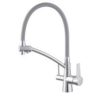 Кухонный смеситель с силик. изливом и вых. для питьевой воды KOER KB-72003-01 (KR3375) Кухонный смеситель с силик. изливом и вых. для питьевой воды KOER KB-72003-01 (KR3375)