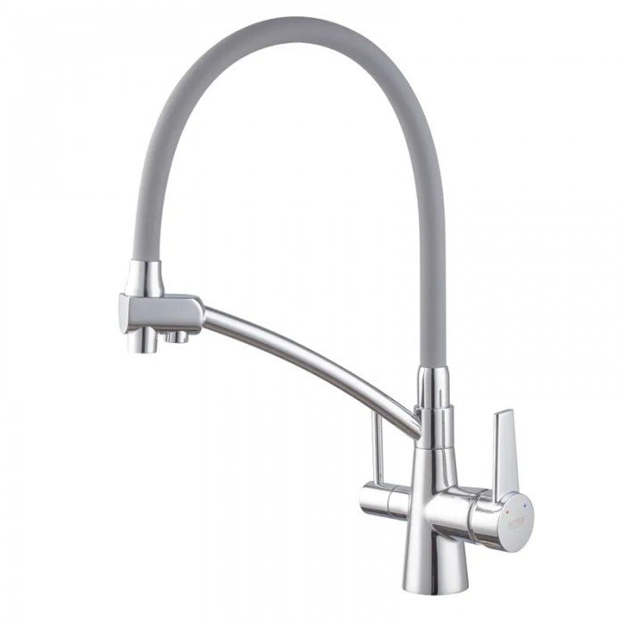 Кухонний змішувач з силік. виливом і вих. для питної води KOER KB-72003-01 (KR3375) Кухонний змішувач з силік. виливом і вих. для питної води KOER KB-72003-01 (KR3375)