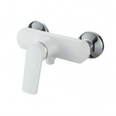Смеситель для душевой кабины Plamix Lucas-003 SET White со шлангом, лейкой и кронштейном (PM0711) Смеситель для душевой кабины Plamix Lucas-003 SET White со шлангом, лейкой и кронштейном (PM0711)