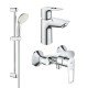 Комплект змішувачів для ванної кімнати Grohe BauLoop New (UA123220S0) Комплект змішувачів для ванної кімнати Grohe BauLoop New (UA123220S0)