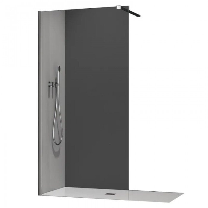 Душевая перегородка Koer SR SP01-90x200-TR-01 Walk-In прозрачное стекло Easy Clean 8мм, хром (KR539 Душевая перегородка Koer SR SP01-90x200-TR-01 Walk-In прозрачное стекло Easy Clean 8мм, хром (KR539