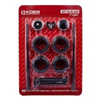 Комплект для радіатора Koer SET-04.Black 3/4 Комплект для радіатора Koer SET-04.Black 3/4