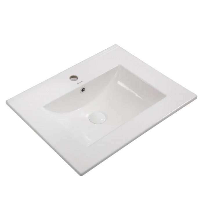 Раковина мебельная Mixxus Premium CUBIC-1501 610х460х170mm с отверстием под смеситель и переливом ( Раковина мебельная Mixxus Premium CUBIC-1501 610х460х170mm с отверстием под смеситель и переливом (