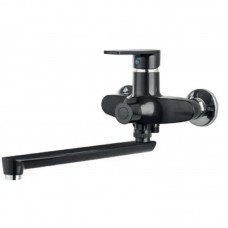 Смеситель для ванны PLAMIX OSCAR-006 EURO SET BLACK (со шлангом, лейкой и кронштейном) (MX1896) Смеситель для ванны PLAMIX OSCAR-006 EURO SET BLACK (со шлангом, лейкой и кронштейном) (MX1896)