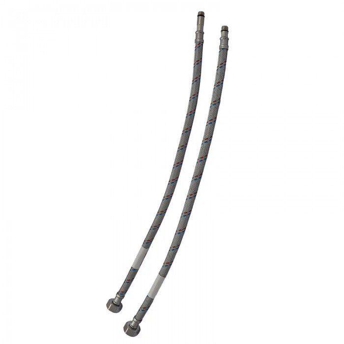 Гнучкі шланги для змішувача гайка 1/2'' - Штуцер M10 (80 см) 2 шт Zerix (ZX1575) Гнучкі шланги для змішувача гайка 1/2'' - Штуцер M10 (80 см) 2 шт Zerix (ZX1575)