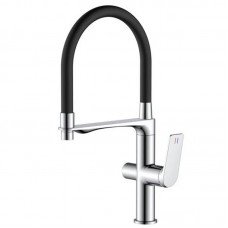 Смеситель для кухни Mixxus Premium DERBY 021 (NUT) REFL.BLACK с выходом для питьевой воды  (MI6600) Смеситель для кухни Mixxus Premium DERBY 021 (NUT) REFL.BLACK с выходом для питьевой воды  (MI6600)