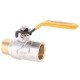 Кран шаровой Europroduct EP.211 - 3/4" FM ГШВ YELLOW, ручка "рычаг" желтая (EP2952)