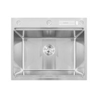 Мийка Mixxus MH6050-SK NANO-SILVER (3.0/0.8) з н.ст. зі сходинкою для суш.,з підст.під ножі(нерж.)(MX1941)