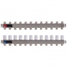 Коллекторный блок с термостат. клапанами Europroduct EP.S1100-12 1"x12 (EP4999)