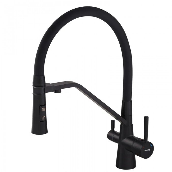 Смеситель для кухни Mixxus Premium Magnet 021 BLACK REFL.BLACK (MI6974) Смеситель для кухни Mixxus Premium Magnet 021 BLACK REFL.BLACK (MI6974)