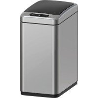 Відро для сміття сенсорне прямокутне Koer TC-020408-02 8 л колір нержавійка (KR5588)