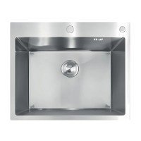 Мойка из нержавеющей стали MIXXUS MH6050 DECOR NANO-SILVER (3.0/0.8) цвет нержавейка (MI7043)