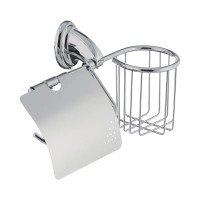 Бумагодержатель с крышкой и корзиной Zerix LR1503-1 (LL1494)