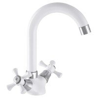 Кухонный смеситель белый Mixxus Omega 275 (MI2767) Кухонный смеситель белый Mixxus Omega 275 (MI2767)