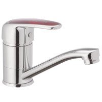 Змішувач для умивальника Haiba Magic 555 (15 см) з червоною ручкою (HB0673) Змішувач для умивальника Haiba Magic 555 (15 см) з червоною ручкою (HB0673)