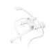 Смеситель для ванны Plamix Pablo -140 EURO SET White (со шлангом и лейкой) (PM0670) Смеситель для ванны Plamix Pablo -140 EURO SET White (со шлангом и лейкой) (PM0670)