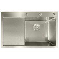 Мойка из нержавеющей стали MIXXUS MH7849R NANO-SILVER (3.0/0.8) цвет нержавейка (MI7050)