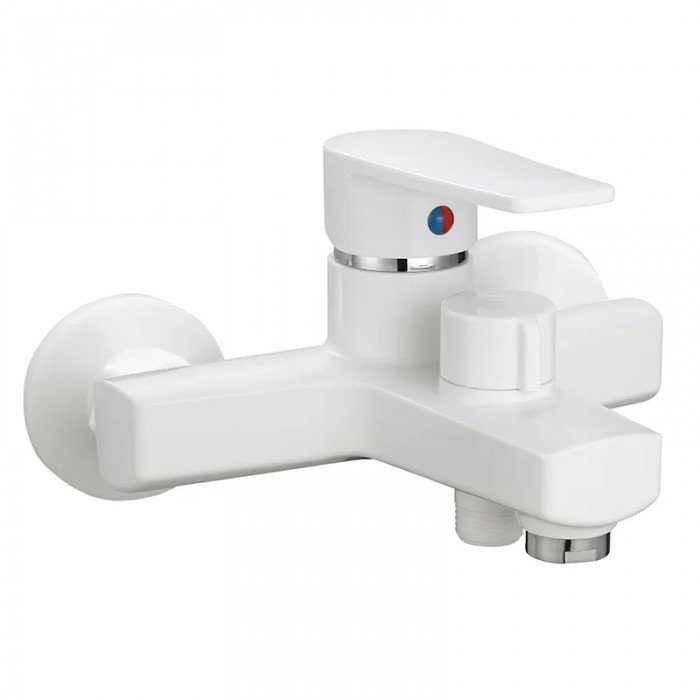 Смеситель для ванны Plamix Leo-009 Euro White (без шланга и лейки) (PM0633) Смеситель для ванны Plamix Leo-009 Euro White (без шланга и лейки) (PM0633)