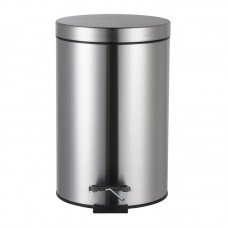 Відро для сміття з плавним закриттям кругле Zerix Solo-TC0205 SS Color 5л колір нержавіюча сталь (ZX5888)