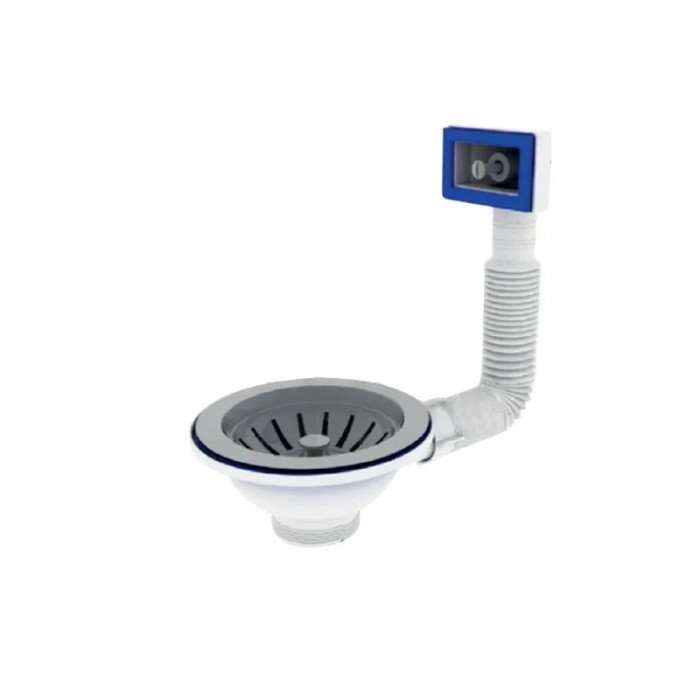 Выпуск резьбовой Zerix KS-01 3 1/2" с гибким прямоугольным переливом (ZX5091) Выпуск резьбовой Zerix KS-01 3 1/2" с гибким прямоугольным переливом (ZX5091)