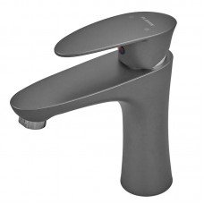 Смеситель для умывальника Plamix CEZAR-001 SET Graphite с подводом (PM0688) Смеситель для умывальника Plamix CEZAR-001 SET Graphite с подводом (PM0688)
