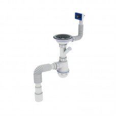 Сифон для кухни Zerix SK-02-B 3 1/2"x40 с резьб. выпуском и отводом для стиральной машины (ZX4953) Сифон для кухни Zerix SK-02-B 3 1/2"x40 с резьб. выпуском и отводом для стиральной машины (ZX4953)