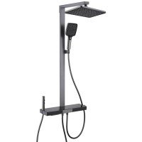 Душевая колонна с термостатическим смесителем Mixxus Premium Next-009-J Graphite, 4 режима (MI6544) Душевая колонна с термостатическим смесителем Mixxus Premium Next-009-J Graphite, 4 режима (MI6544)