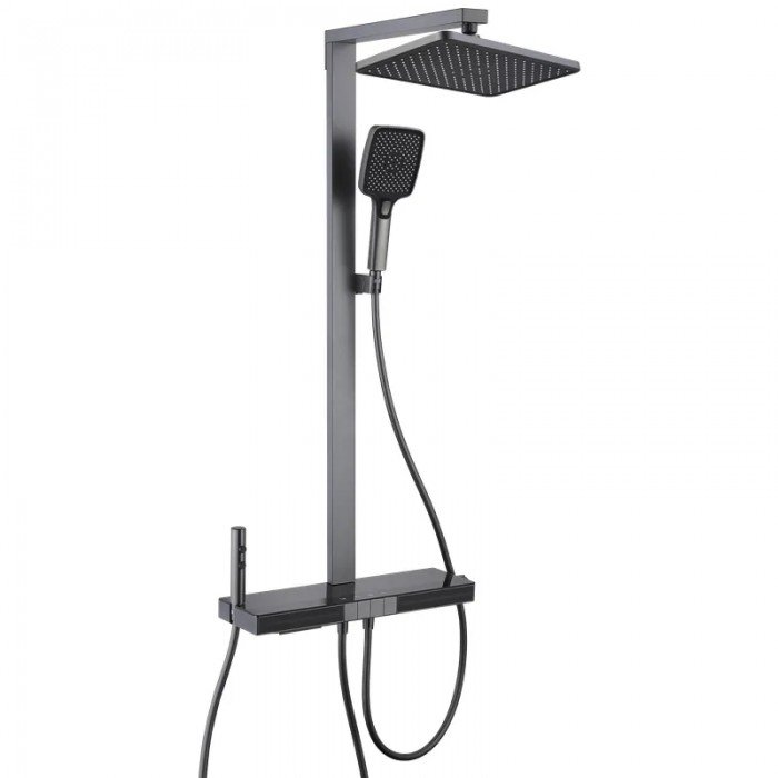 Душевая колонна с термостатическим смесителем Mixxus Premium Next-009-J Graphite, 4 режима (MI6544) Душевая колонна с термостатическим смесителем Mixxus Premium Next-009-J Graphite, 4 режима (MI6544)