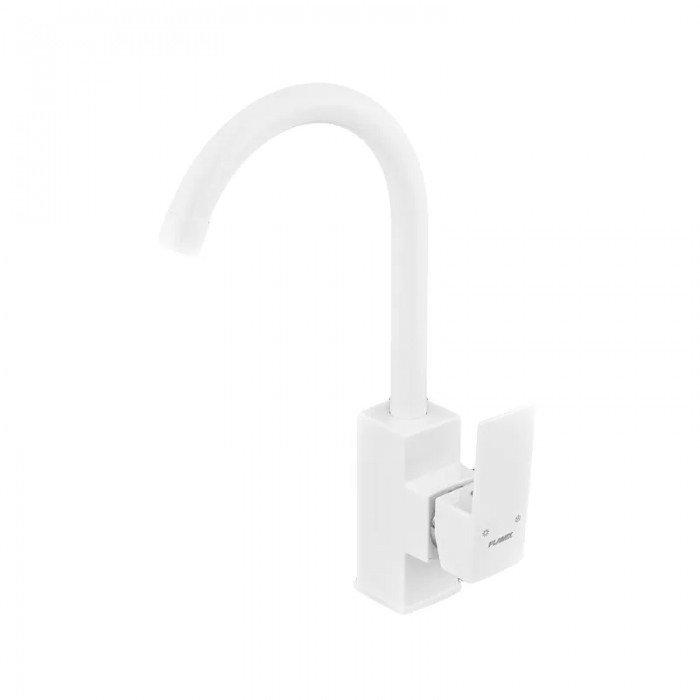Змішувач для кухні Plamix Kubus-011 SET White (з підведенням) (PM0674)