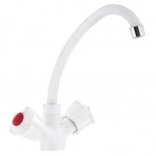 Смеситель для кухни Plamix Ama-271 White (без подвода) (PM0696)