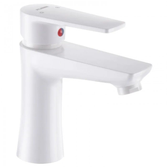 Змішувач для умивальника Plamix Oscar-001 (W) Білий (без підводки) (PM0601) Змішувач для умивальника Plamix Oscar-001 (W) Білий (без підводки) (PM0601)