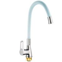 Змішувач для кухні Mixxus SOP4-045 Reflector White з білим силіконовим виливом (MI6488)