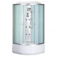 Бокс душевой с гидромассажем Mixxus STRONG SBH01-90x90x215-FB SATIN с высоким поддоном (MI6888) Бокс душевой с гидромассажем Mixxus STRONG SBH01-90x90x215-FB SATIN с высоким поддоном (MI6888)