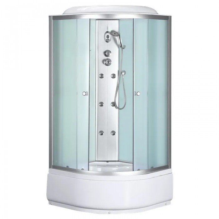 Бокс душевой с гидромассажем Mixxus STRONG SBH01-90x90x215-FB SATIN с высоким поддоном (MI6888) Бокс душевой с гидромассажем Mixxus STRONG SBH01-90x90x215-FB SATIN с высоким поддоном (MI6888)