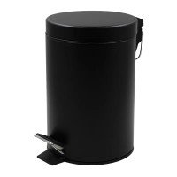 Мусорное ведро круглое Zerix Solo-TC0105 Black 5 л цвет черный (ZX5898) Мусорное ведро круглое Zerix Solo-TC0105 Black 5 л цвет черный (ZX5898)